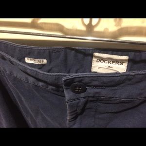 Never been worn. Dockers navy pants slim tapered.